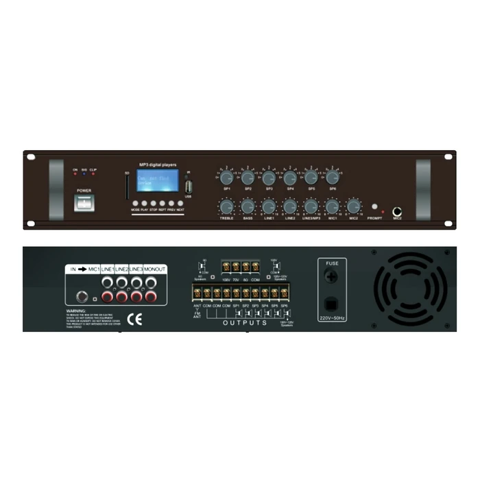 ATC AMP-101 Τελικός Ενισχυτής Εγκαταστάσεων 240W/100V (4–16Ω)