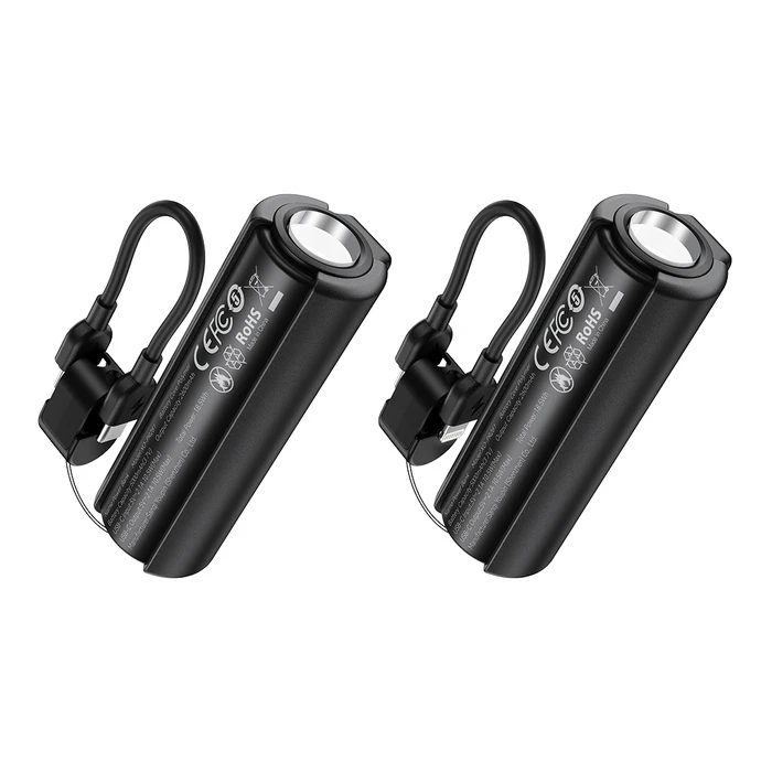 XO Powerbank PR281 Mini Powerbank 5000mAh with Built in Flashlight and Charging Cable