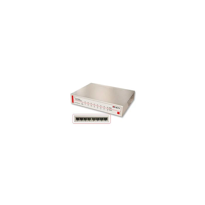 Network Switch Lindy 25045 Gbit 8x Gbit Base-T 8 Ports