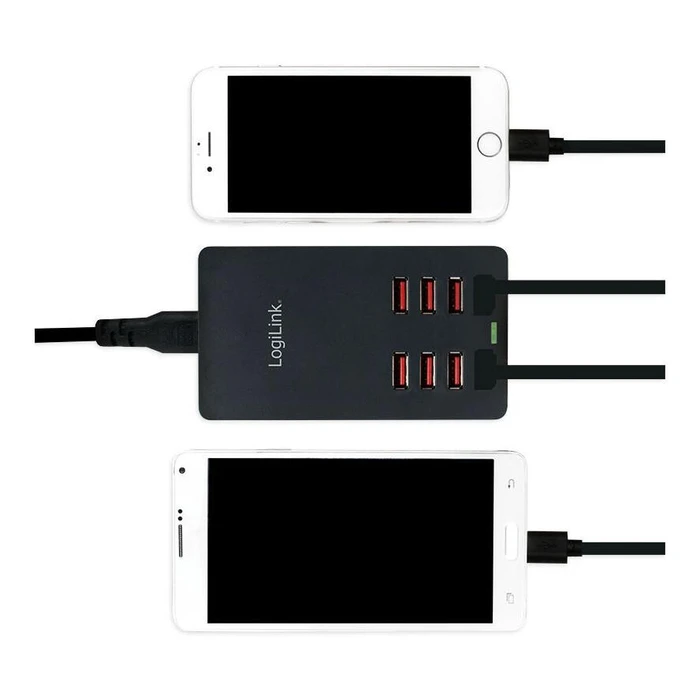 Φορτιστής USB Πρίζας LogiLink PA0140 8 Port, 44W, black