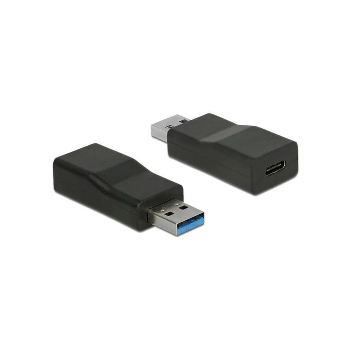 Converter Delock USB3.1 Typ A -> Typ C St/Bu Black