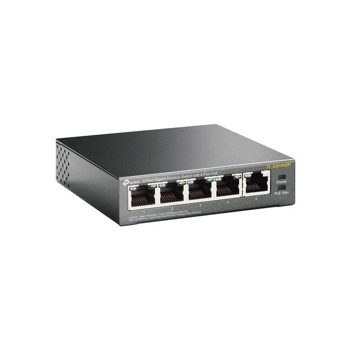 Network Switch TP-Link 5x GE TL-SG1005P (4xPOE/56W)