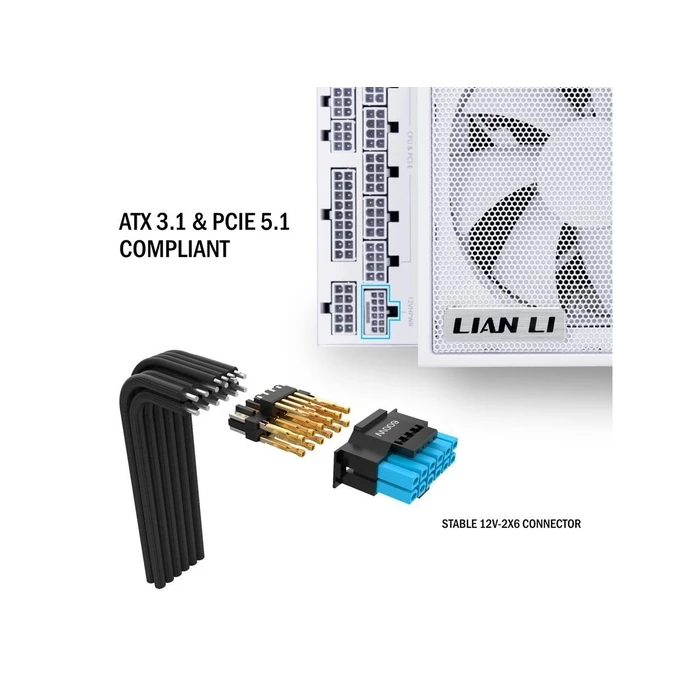 Τροφοδοτικό Lian Li Edge 1300W White 80+ Platinum, Fully Modular SFX 