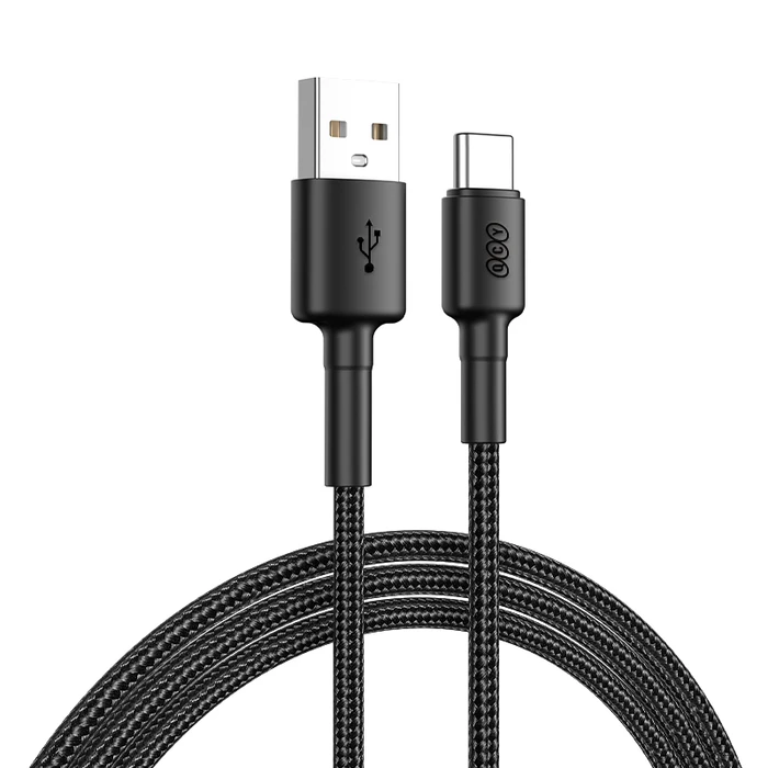 Καλώδιο USB QCY to Type-C braided Fast Charging & Data, 60W TPE+ high densidy 1,2m