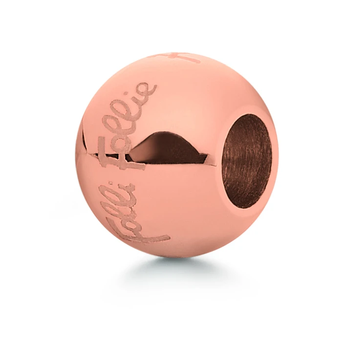 Γυναικείο Charm Folli Follie 1P0T001R (2cm) από Ασήμι Pink Gold