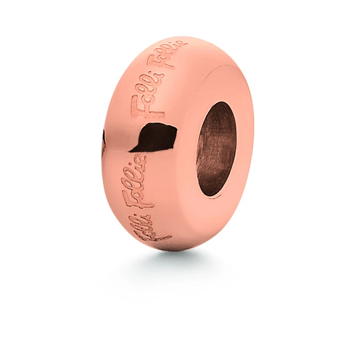 Γυναικείο Charm Folli Follie 1P0T002R (1cm) από Ασήμι Pink Gold