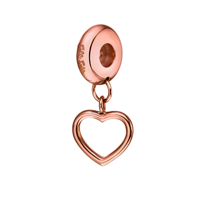Γυναικείο Charm Folli Follie 1P16T013R (1cm) από Ασήμι Pink Gold