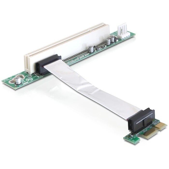 Controller PCIe Delock Riser Card x1 -> PCI 32bit 5v flexibles Kabel