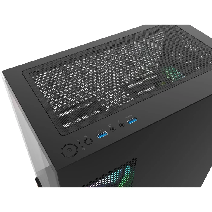 Thermaltake View 170 WS ARGB Gaming Mini Tower PC Case with Side Window - Black