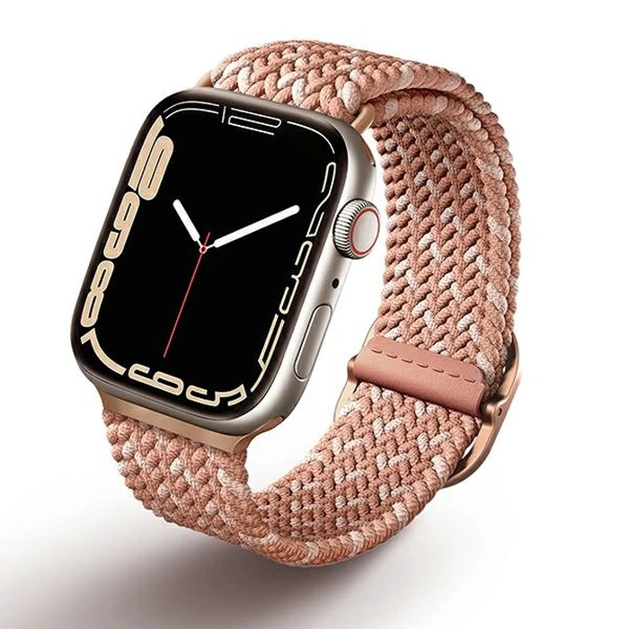UNIQ Aspen strap Apple Watch 4/5/6/7/SE/8/9/10 40/41/42mm Braided DE pink/citrus pink