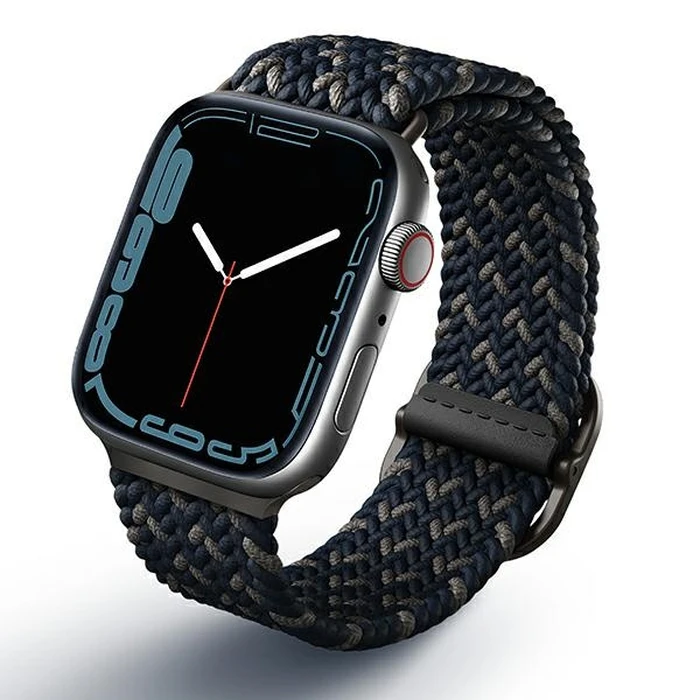 UNIQ Aspen Strap Apple Watch 4/5/6/7/SE/8/9/Ultra 44/45/49mm Braided DE blue/obsidian blue