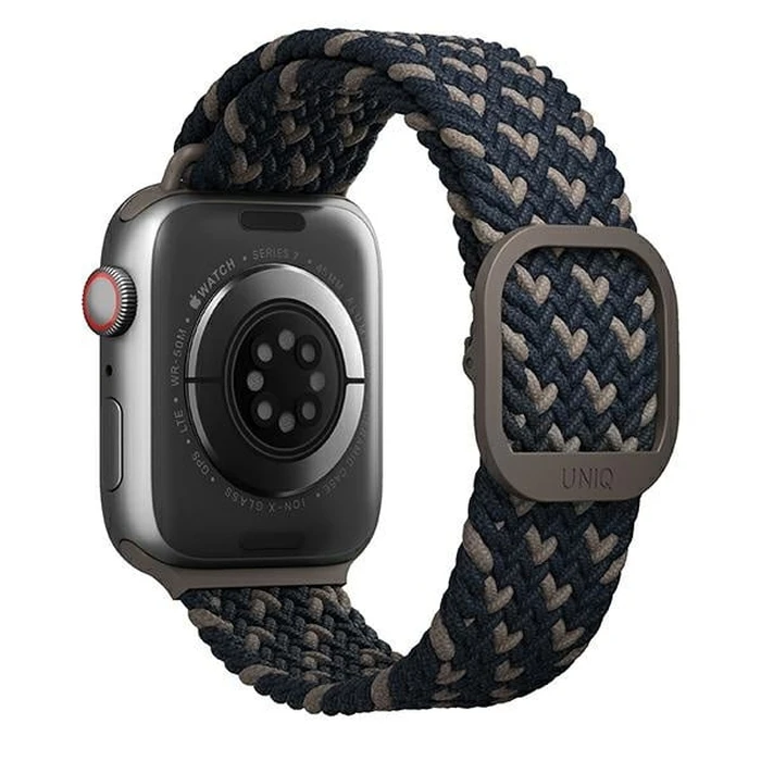 UNIQ Aspen Strap Apple Watch 4/5/6/7/SE/8/9/Ultra 44/45/49mm Braided DE blue/obsidian blue
