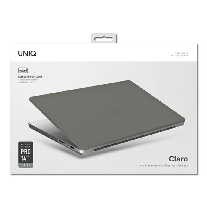 UNIQ Claro Apple MacBook Pro 14" 2021-2025 (M1/M2/M3/M4/M5) smoke matt grey