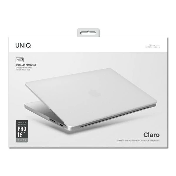UNIQ Claro Apple MacBook Pro 16" (M1/M2/M3/M4/M5) 2021-2026 dove matte clear