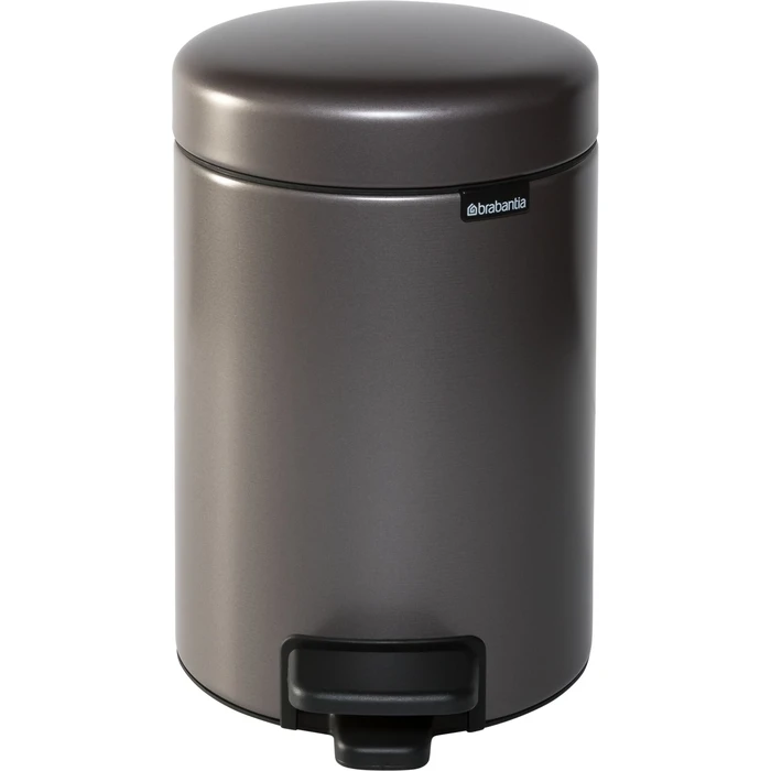 Brabantia NewIcon Pedal Bin 3L Confident Platinum