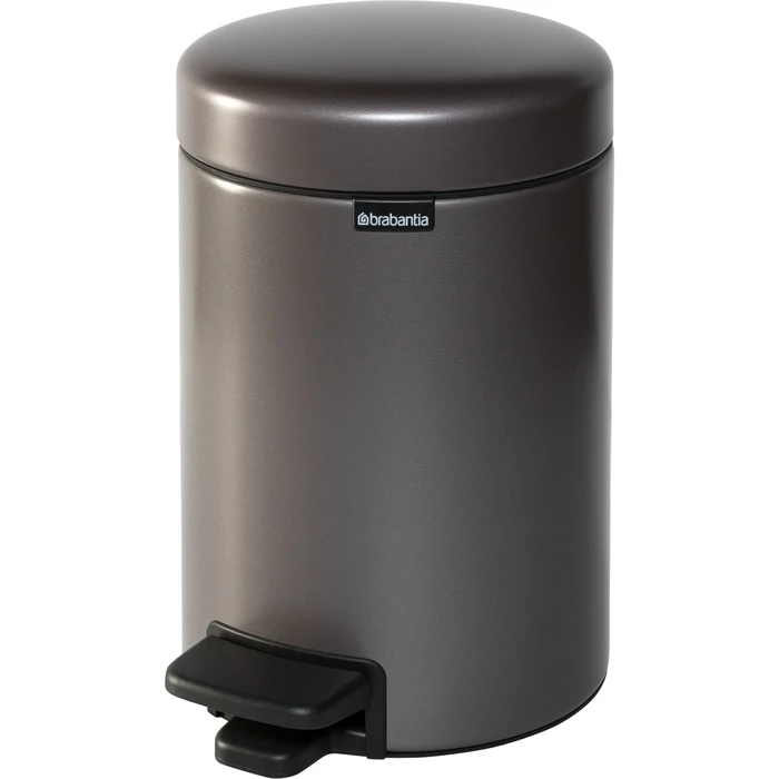 Brabantia NewIcon Pedal Bin 3L Confident Platinum