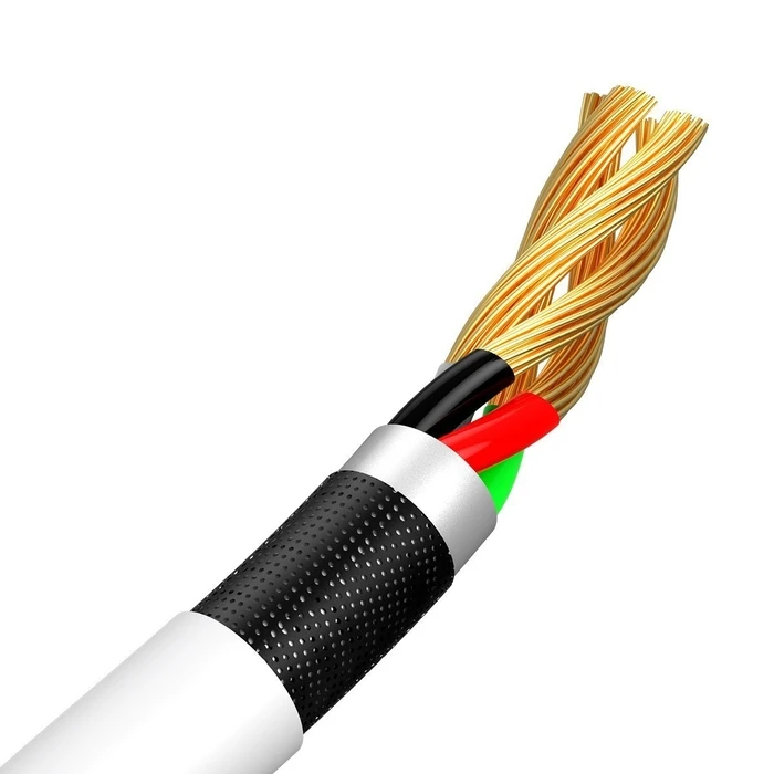 Καλώδιο USB to Micro-USB Baseus Simple Wisdom Data Kit 2.1A (2PCS/Set) 1.5m White