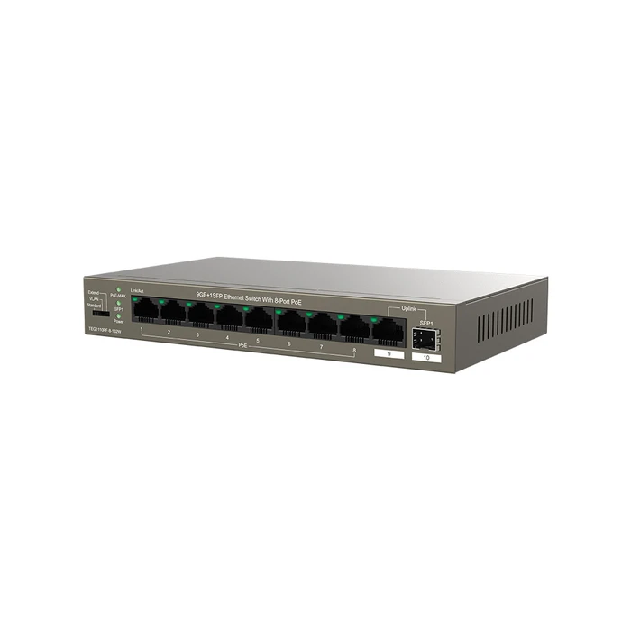Network Switch Tenda 9GE+1SFP ETHERNET with 8-PORT PoE