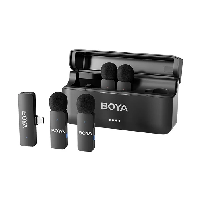 Μικρόφωνο Boya By-V4d Wireless 4 Person 4-Channel Mini Lavalier Lightning Iphone 2.4ghz 