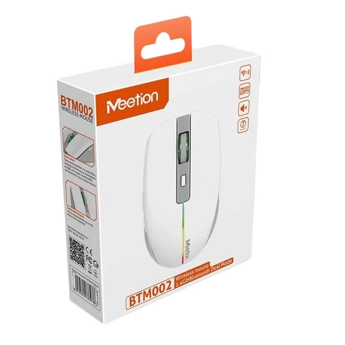 Ποντίκι Ασύρματο Meetion BTM002 Bluetooth (Γκρι)