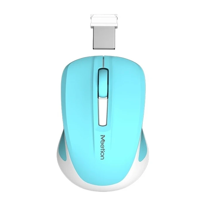 Ποντίκι Ασύρματο Meetion Silent Mini 2.4G Οπτικό (Κυανό)