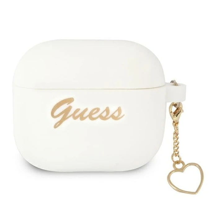 Guess GUA3LSCHSH Apple AirPods 3 cover white Silicone Charm Collection
