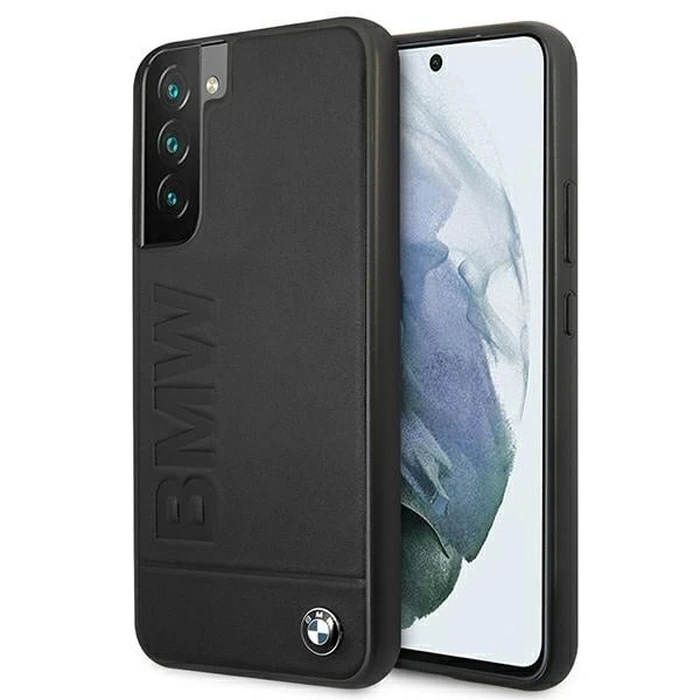 BMW BMHCS22MSLLBK Samsung Galaxy S22+ Plus black hardcase Signature Logo Imprint