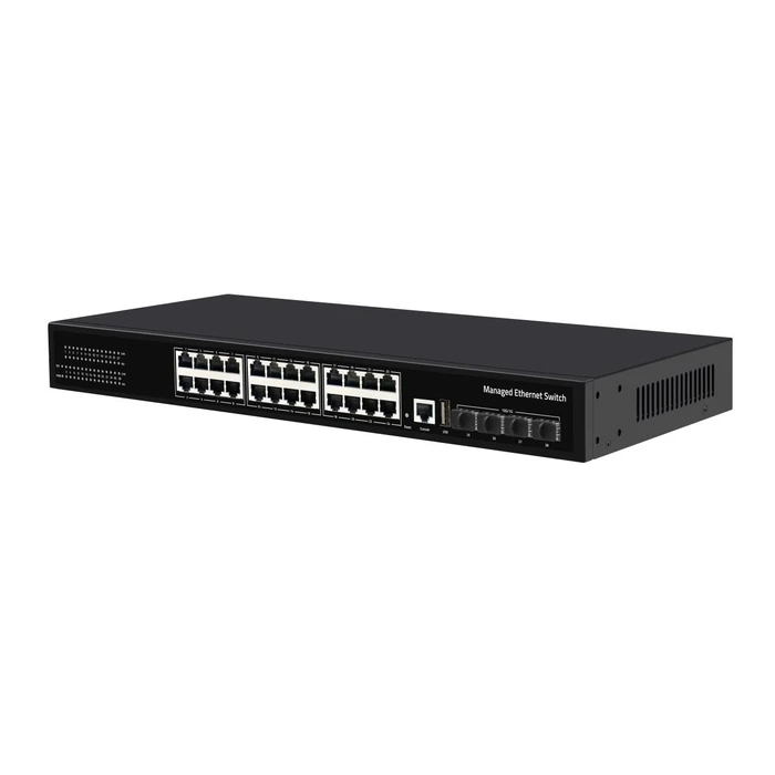 Network Switch Cudy Gs5024s4 24-Port Layer 3 Managed Gigabit With 4 10g Sfp Slots
