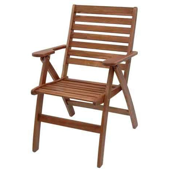 Velco ACACIA Folding Chair with Armrests - 3-position (W60xD64xH46/91 cm)