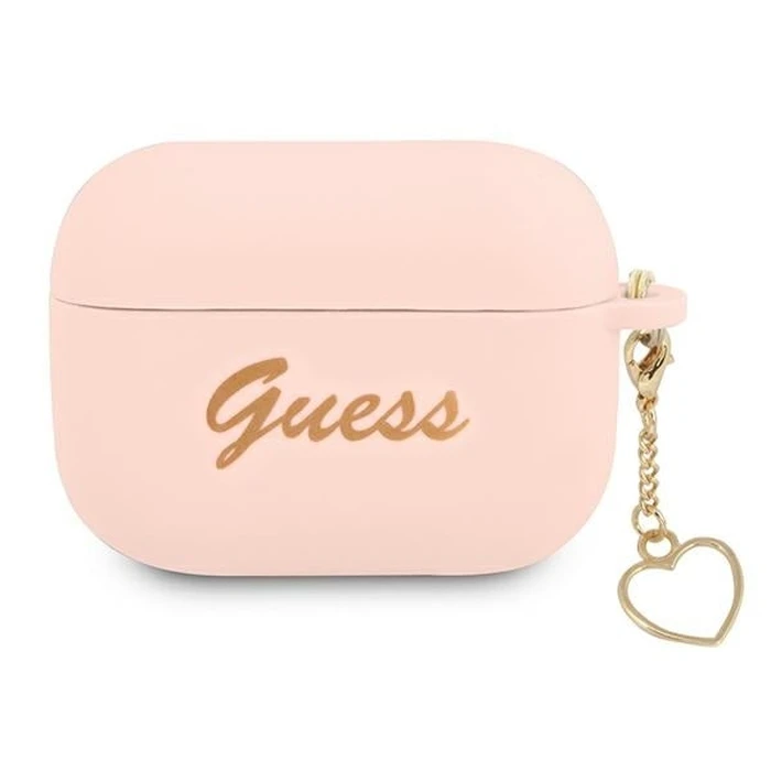 Guess GUAPLSCHSP Apple AirPods Pro pink Silicone Charm Heart Collection