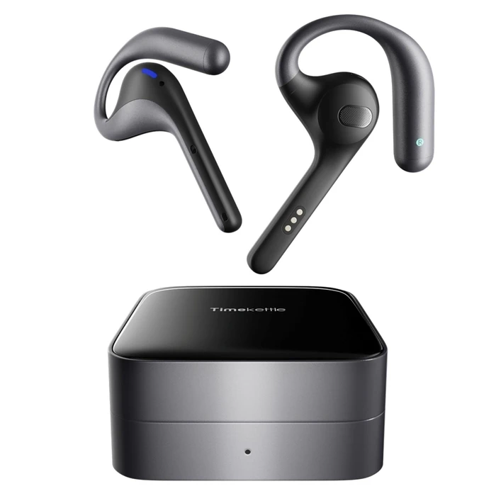 Timekettle W4 Pro In-ear Bluetooth Handsfree Ακουστικά με Θήκη Φόρτισης Μαύρα