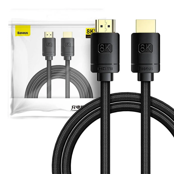 Καλώδιο HDMI Baseus High Definition Series 2.1 8K 60Hz 3D HDR 48Gbps 2m (black)