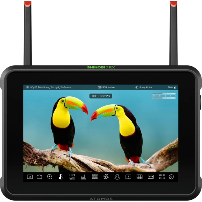 Atomos Shinobi 7 RX HDMI/SDI 7" HDR On-Camera Monitor & Wireless Receiver