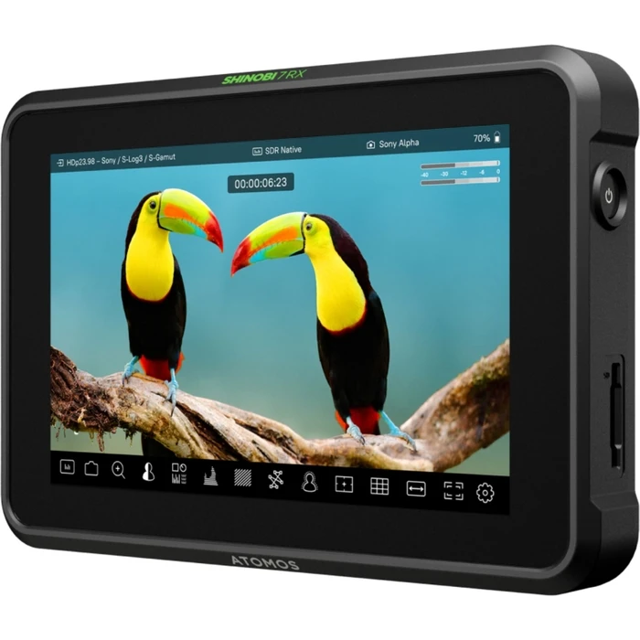 Atomos Shinobi 7 RX HDMI/SDI 7" HDR On-Camera Monitor & Wireless Receiver