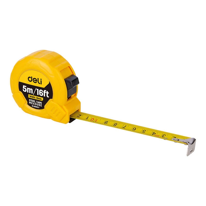 Μετροταινία Deli Steel 5m/19mm EDL9005Y (yellow)