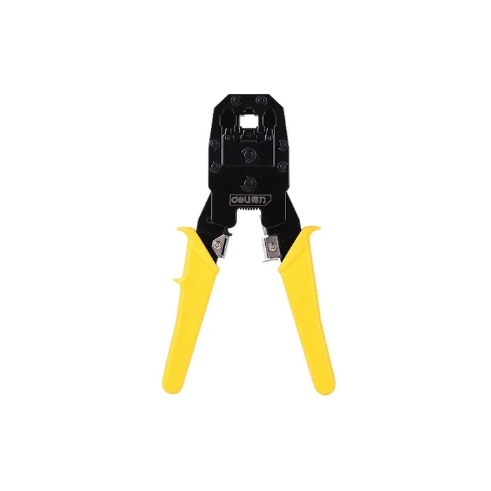 Πρέσα Ακροδεκτών Deli 4/6/8P RJ45/RJ14/RJ12/RJ9 EDL2468 (yellow)