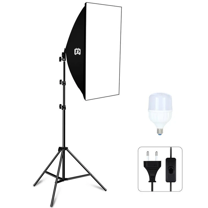 Εξοπλισμός Studio Puluz softbox 50x70cm, tripod, LED bulb 1 pcs PU5070EU