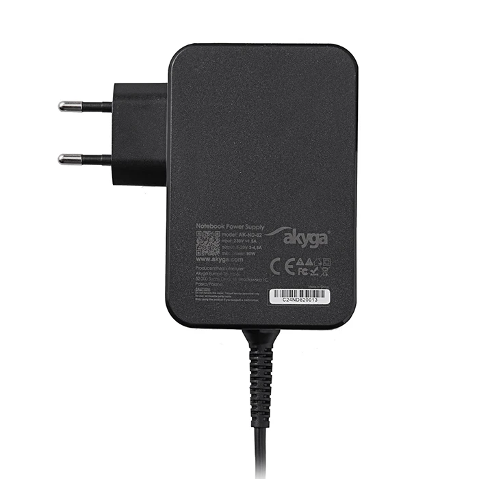 Φορτιστής Laptop 90W Akyga GaN με αυτόματη επιλογή τάσης εξόδου