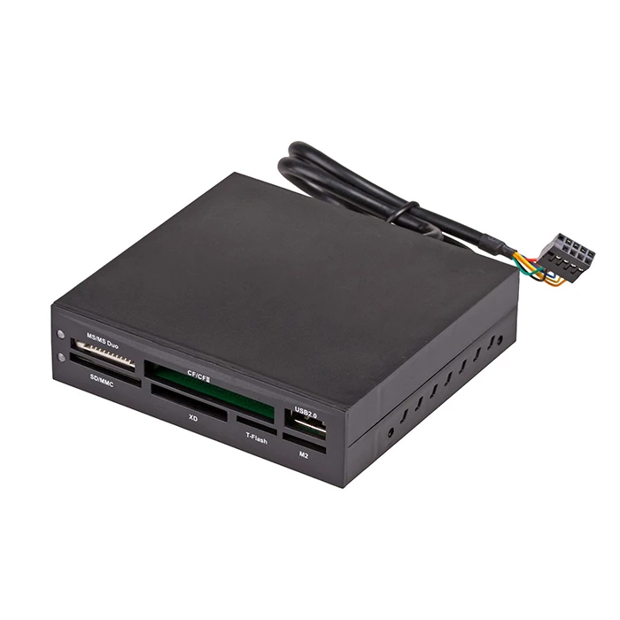 Front Panel 3.5" Akyga Ak-Ca-37 Με Card Reader Και 1 Θύρα Usb High Speed