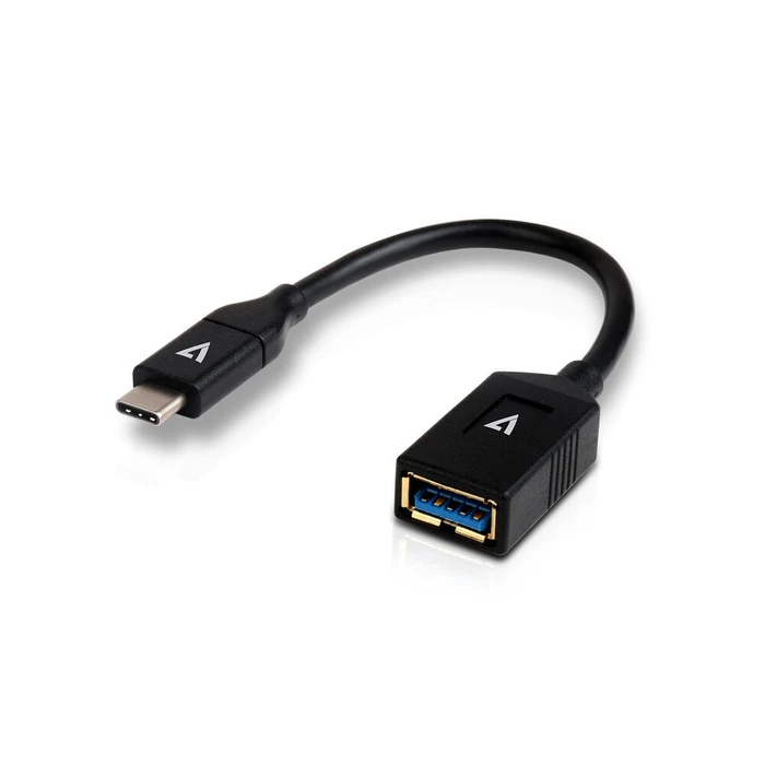 Αντάπτορας USB A σε USB C V7 V7U3C-BLK-1E Μαύρο