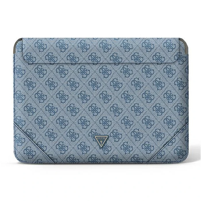 Guess Sleeve GUCS14P4TB 13/14 inch blue 4G Uptown Triangle logo