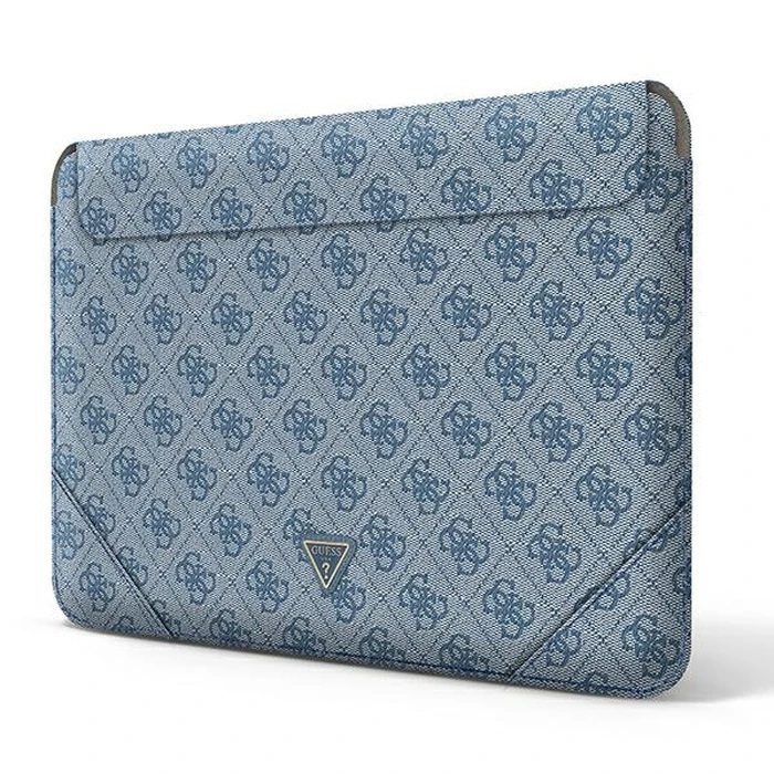 Guess Sleeve GUCS14P4TB 13/14 inch blue 4G Uptown Triangle logo