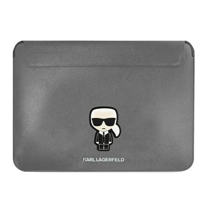 Karl Lagerfeld Sleeve KLCS14PISFG 13/14 inch silver Saffiano Ikonik Karl
