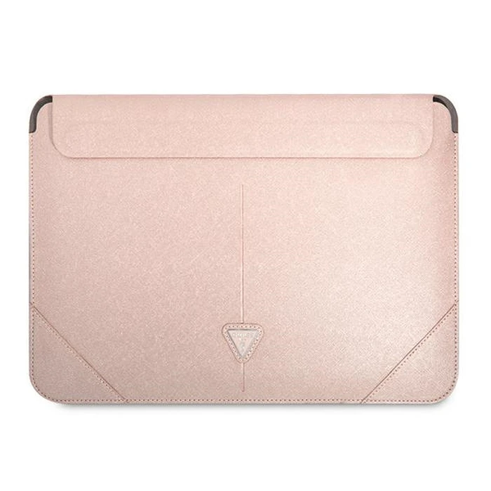 Guess Sleeve GUCS16PSATLP 16 inch pink Saffiano Triangle Logo