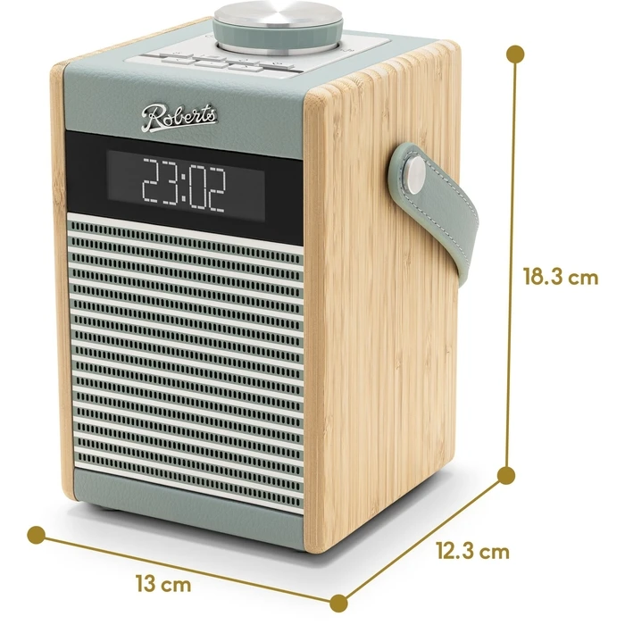 Roberts Rambler Midi Portable Rechargeable DAB+ Radio with Bluetooth - Duck Egg Blue