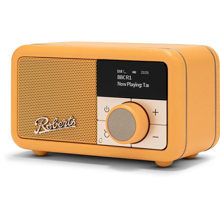 Roberts Revival Petite 2 Portable Rechargeable DAB+ Radio with Bluetooth - Sunshine Yellow (REV-PETITE2SYE)