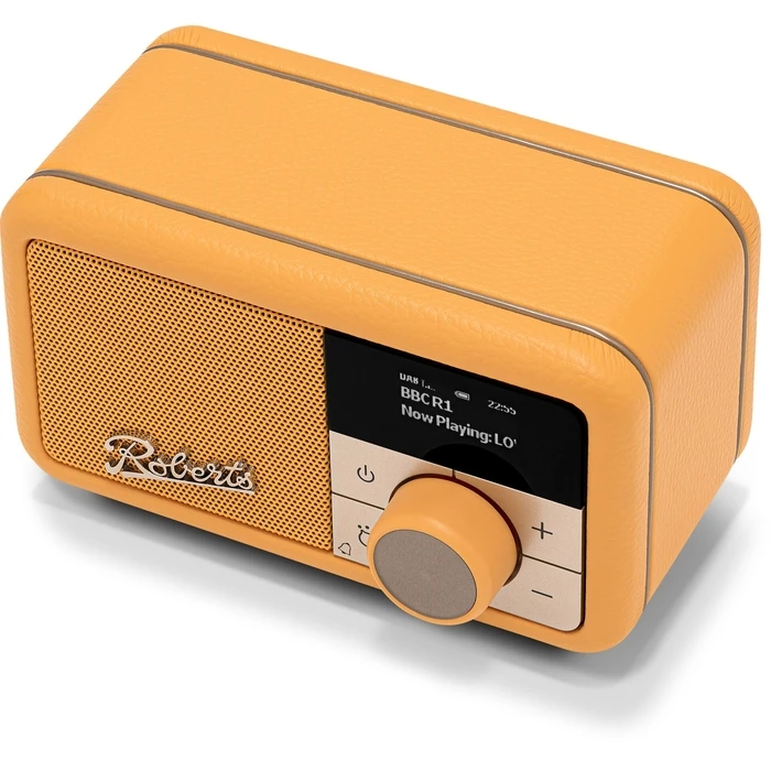 Roberts Revival Petite 2 Portable Rechargeable DAB+ Radio with Bluetooth - Sunshine Yellow (REV-PETITE2SYE)