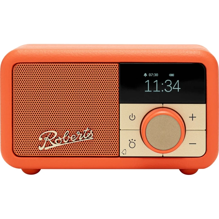 Roberts Revival Petite 2 Rechargeable Portable DAB+ Radio with Bluetooth - Orange