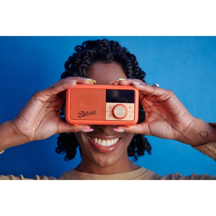 Roberts Revival Petite 2 Rechargeable Portable DAB+ Radio with Bluetooth - Orange