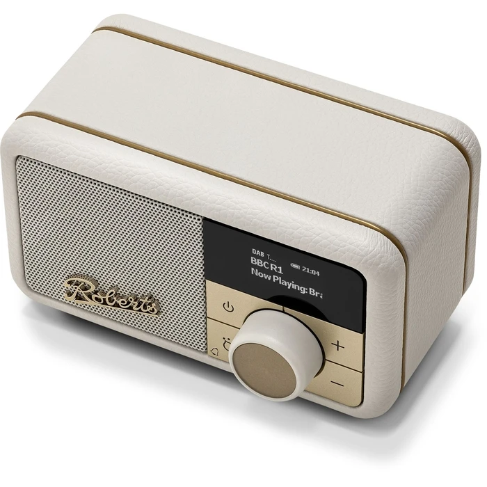 Roberts Revival Petite 2 Portable Rechargeable DAB+ Radio with Bluetooth - Cream